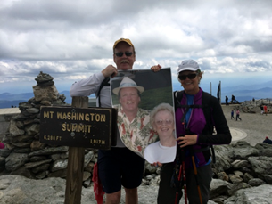 Kevin Regan at the summit of Mt. Washington